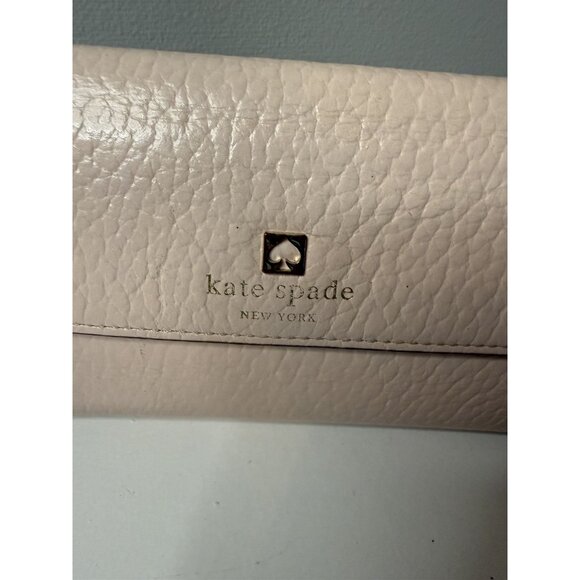 Kate Spade New York Women's Pink and Tan Leather Wallet [jb] - Picture 2 of 11